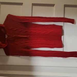 American Eagle Red Sweater with hood